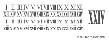 ローマ数字ローマン